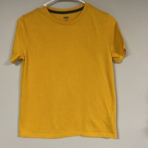 Old Navy Boy /Girl gold Tee Shirt / top, L (10-12)